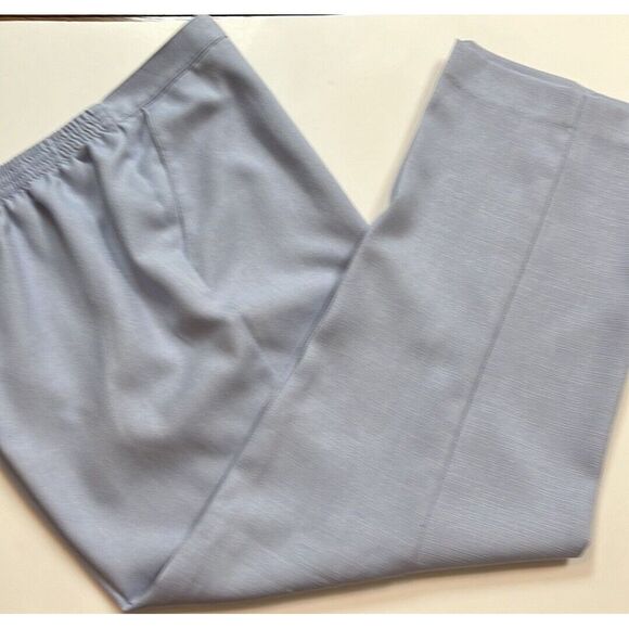 Alfred Dunner Size 14 Proportioned Med Stretch Dress Pant Textured‎ Silver - Picture 1 of 4